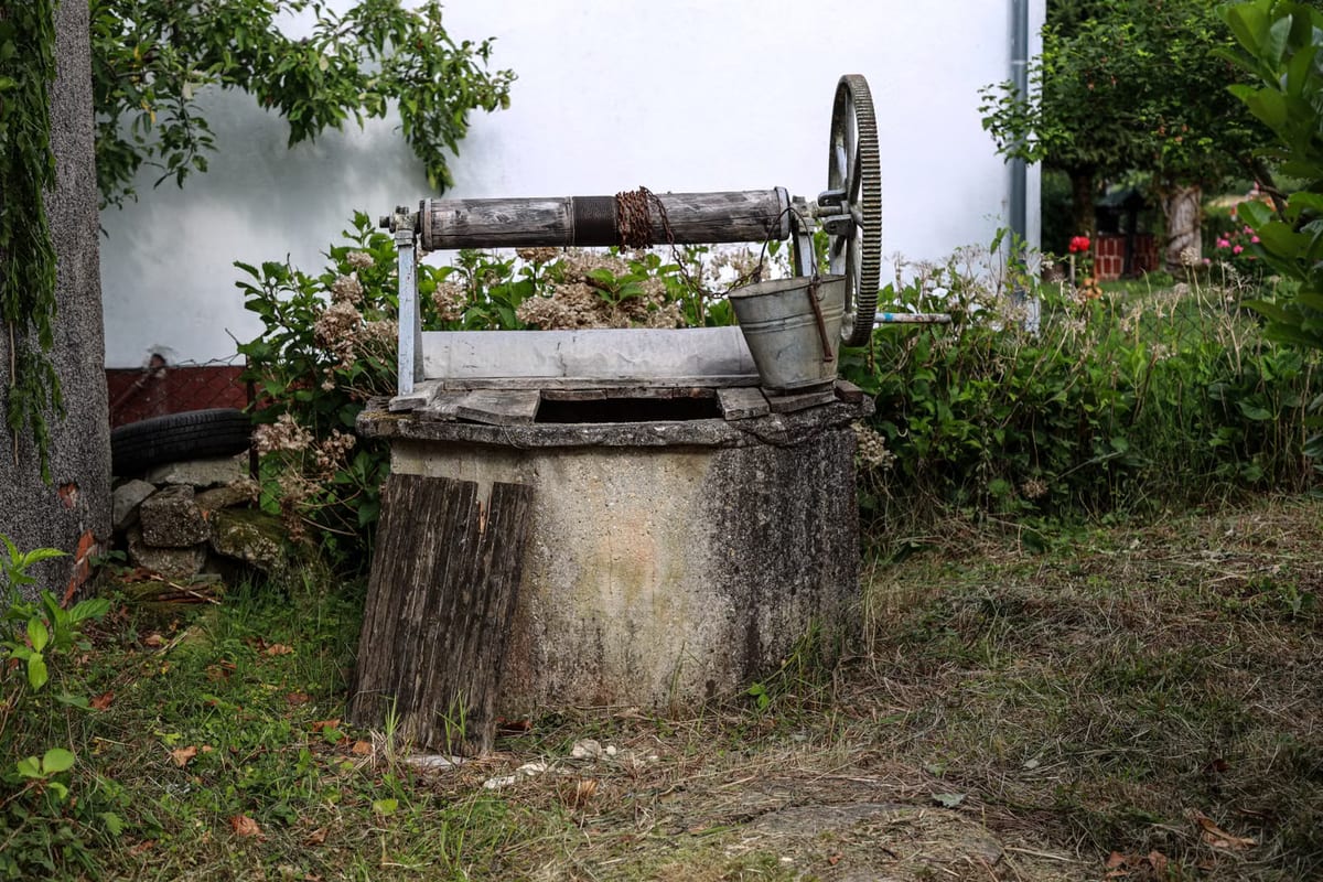 Récupérer l'eau : puits, margelle et grille de sécurité
